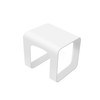 17.5-in Stand-Alone Solid Surface Shower Stool Seat, White