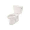 Two Piece Elongated 1.6 GPF ADA Toilet with G-Max Flush System and Right-Hand Trip Lever - Seat Not Included in Colonial White