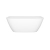 Lussari 63" x 30" Freestanding Back to Wall Bathtub With Void and Tile Flange