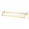Cube A6525-25-PB Double Towel Bar Modern in Polished Brass Cube A6525-25-PB Double Towel Bar Modern in Polished Brass
