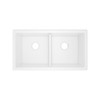 Shaker(TM) 33" Double Bowl Undermount Fireclay Kitchen Sink