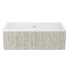 Shaker(TM) 33" Single Bowl Farmhouse Apron Front Fireclay Kitchen Sink With Lines Design