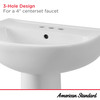22-Inch Evolution 4-Inch Centerset Pedestal Sink Top