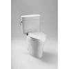 Two Piece Elongated Toilet with Right Hand Trip Lever - Seat Not Included in Cotton