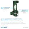 Outdoor Ezh2O Single Arm Bottle Filling Station Wall Mount Non-Filtered Non-Refrigerated Freeze Resistant Blue in Blue
