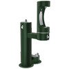 Outdoor Ezh2O Lower Bottle Filling Station Bi-Level Pedestal With Pet Station Nonfilter Nonrefrige Freezeresist Evergreen in Evergreen
