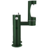 Outdoor Ezh2O Lower Bottle Filling Station Bi-Level Pedestal With Pet Station Nonfilter Nonrefrige Freezeresist Evergreen in Evergreen