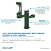 Outdoor Ezh2O Middle Bottle Filling Station Tri-Level Pedestal Non-Filtered Non-Refrigerated Blue in Blue