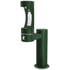 Outdoor Ezh2O Bottle Filling Station Single Pedestal Non-Filtered Non-Refrigerated Evergreen in Evergreen