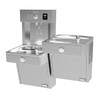Hydroboost Vandal-Resistant Bottle Filling Station & Bi-Level Reverse Ada Cooler Non-Filtered Refrigerated Stainless