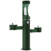Outdoor Ezh2O Upper Bottle Filling Station Tri-Level Pedestal Non-Filtered Non-Refrigerated Fr Evergreen in Evergreen