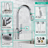 Focus N Higharc Kitchen Faucet, 2-Spray Pull-Down, 1.75 Gpm in Chrome