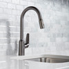 Focus N Higharc Kitchen Faucet, 2-Spray Pull-Down, 1.75 Gpm in Brushed Black Chrome