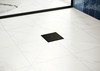 Raindrain Brilliance Point Drain Set 4"X 4" Trim Tileable Rear Cover And Rough in Matte Black
