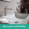 Vivenis Single-Hole Faucet 210 With Swivel Spout And Pop-Up Drain, 1.2 Gpm in Brushed Nickel