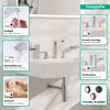 Tecturis E Widespread Faucet 150, 1.2 Gpm in Brushed Bronze