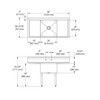 Dependabilt Stainless Steel 58" X 27-13/16" X 43-3/4" 16 Gauge One Compartment Sink W/ 18" Left And Right Drainboards And Stainless Steel Legs
