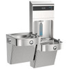 Pro Filtration Vandal-Resistant Connected Bottle Filling Station&Bilevel Ada Clr Refrig Dbl Ultra-Cap Lead Rd Ss