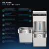 Pro Filtration Vandal-Resistant Connected Bottle Filling Station&Bilevel Ada Clr Refrig Dbl Ultra-Cap Lead Rd Ss