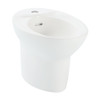 Floor Mounted Porcelain Bidet - Single Hole Faucet Drilling in Cotton
