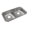Stainless Steel Sink 31-3/4" X 18-1/4" X 5-1/2" Undermount Double Bowl 20 Gauge Pack Of 50