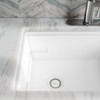 Polymer Drain Fitting With Removable Basket Strainer And Rubber Stopper Arctic Fox in Arctic Fox