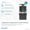 Enhanced Filtered Connected Bottle Filling Station & Single Ada Cooler Arctic White Lead Reduction Drop Down Wrapper