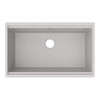 Quartz Classic 33" X 22" X 9-1/2" Single Bowl Undermount Workstation Sink 4Pc Kit Greystone in Greystone