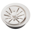 Quartz Perfect Drain 3-1/2" Polymer Disposer Flange With Removable Basket Strainer And Rubber Stopper Ricotta in Ricotta