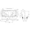 Lustertone Classic Stainless Steel 37-1/4" X 17" X 6" Double Bowl Drop-In Classroom Ada Sink Kit And Vandal-Resistant Filtration Kit With Filter Status Monitor