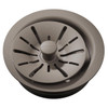 Quartz Perfect Drain 3-1/2" Polymer Disposer Flange With Removable Basket Strainer And Rubber Stopper Silvermist in Silvermist