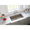 Quartz Perfect Drain 3-1/2" Polymer Disposer Flange With Removable Basket Strainer And Rubber Stopper Silvermist in Silvermist