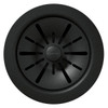 Quartz Perfect Drain 3-1/2" Polymer Disposer Flange With Removable Basket Strainer And Rubber Stopper Charcoal in Charcoal