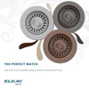 Polymer 3-1/2" Disposer Flange With Removable Basket Strainer And Rubber Stopper Sandstone in Sandstone