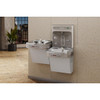 Ezh2O Bottle Filling Station With Bi-Level Ada Cooler Dual Hands Free Activation Non-Filtered Refrigerated Light Gray