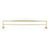 Double Towel Bar Transitional in Polished Brass Double Towel Bar Transitional in Polished Brass