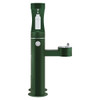 Outdoor Ezh2O Upper Bottle Filling Station Bi-Level Pedestal With Pet Station Non-Filtered Non-Refrigerated Evergreen in Evergreen
