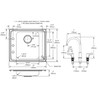 Lustertone Classic Stainless Steel 22" X 19-1/2" X 4" 4-Hole Single Bowl Drop-In Classroom Ada Sink Kit And Vandal-Resistant Filtration Kit With Filter Status Monitor