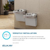 Dual Hands-Free Activation Bi-Level Ada Cooler Filtered Refrigerated Light Gray