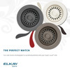 Quartz Perfect Drain 3-1/2" Polymer Disposer Flange With Removable Basket Strainer And Rubber Stopper Sandstone