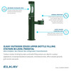 Outdoor Ezh2O Upper Bottle Filling Station Bi-Level Pedestal Non-Filtered Non-Refrigerated Evergreen in Evergreen