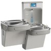 Enhanced Bottle Filler & Bi-Level Ada Cooler Refrigerated Light Gray Granite High Capacity Lead Drop Down Wrapper