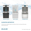 Enhanced Bottle Filler & Bi-Level Ada Cooler Refrigerated Light Gray Granite High Capacity Lead Drop Down Wrapper