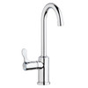 Lustertone Classic Stainless Steel 22" X 17" X 7-5/8" 2-Hole Single Drop-In Classroom Sink + Faucet/Bubbler Kit And Vandal-Resistant Filtration Kit With Filter Status Monitor