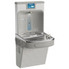 Enhanced Bottle Filler & Single Ada Cooler Refrigerated Light Gray Granite High Capacity Lead Drop Down Wrapper