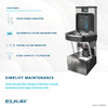 Enhanced Bottle Filler & Bi-Level Ada Cooler Refrigerated Stainless High Capacity Lead Reducing Drop Down Wrapper