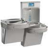 Enhanced Connected Bottle Filler & Bi-Level Ada Cooler Refrigerated Stainless High Capacity Lead Drop Down Wrapper
