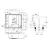 Lustertone Classic Stainless Steel 22" X 19-1/2" X 7-1/2" Single Classroom Sink + Faucet/Bubbler Kit And Vandal-Resistant Filtration Kit With Filter Status Monitor