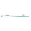 Charlie's Collection A6750-24-PC 24-in Glass Shelf with Brackets Transitional in Polished Chrome Charlie's Collection A6750-24-PC 24-in Glass Shelf with Brackets Transitional in Polished Chrome