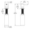 1-15/16" X 2-5/8" X 2-5/8" Soap / Lotion Dispenser Matte Black in Matte Black